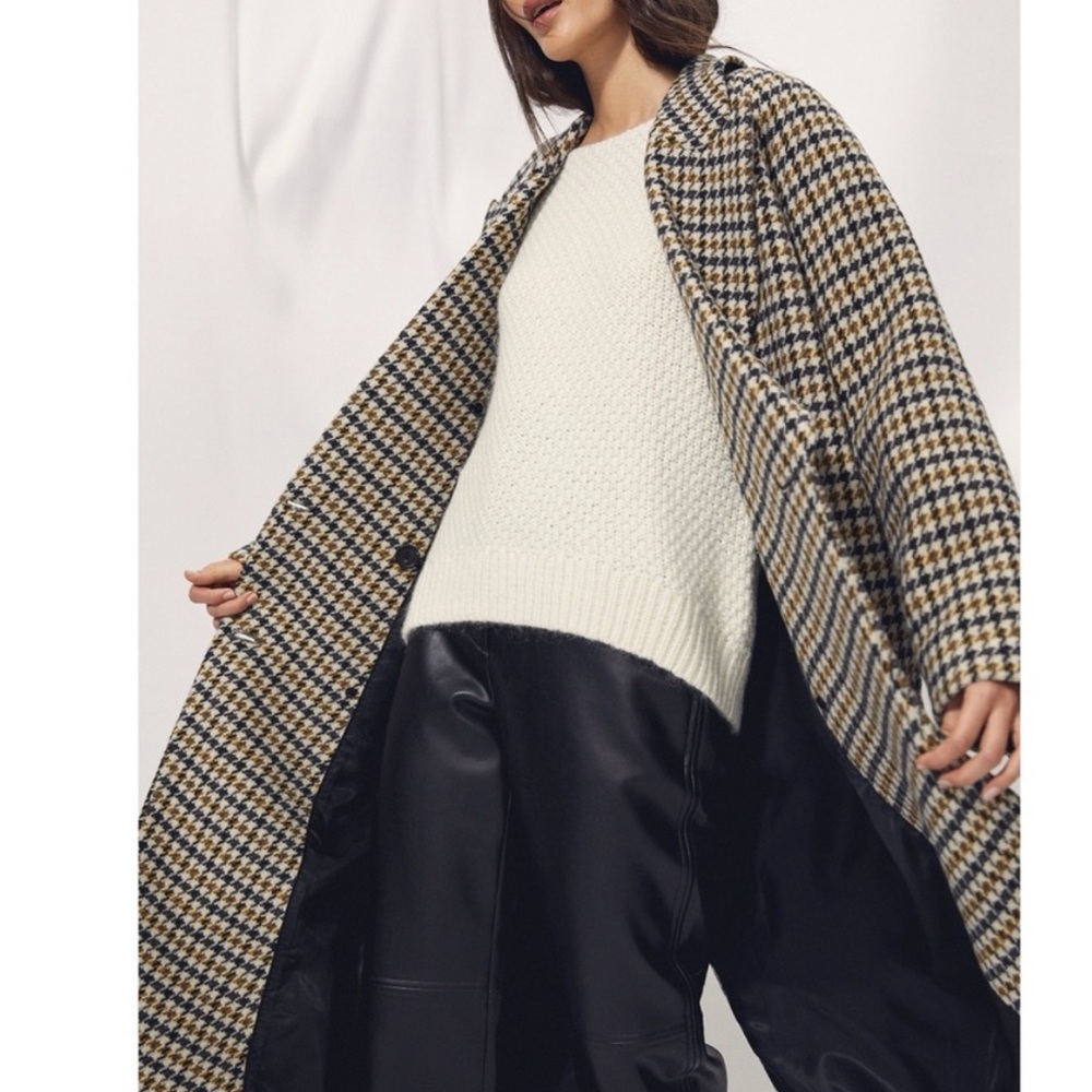 LAST CHANCE ARITZIA Wilfred Wool Prescott Houndstooth Coat - Picture 5 of 10